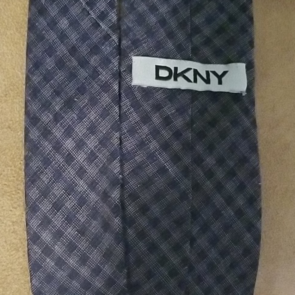 Blue DKNY Blended silk Tie